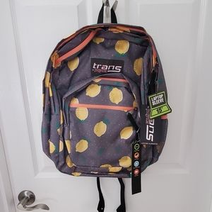NWT Trans Jansport Lovely Lemon Backpack
